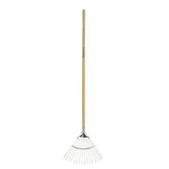 Long Handled Lawn / Leaf Rake Stainless Steel K & S